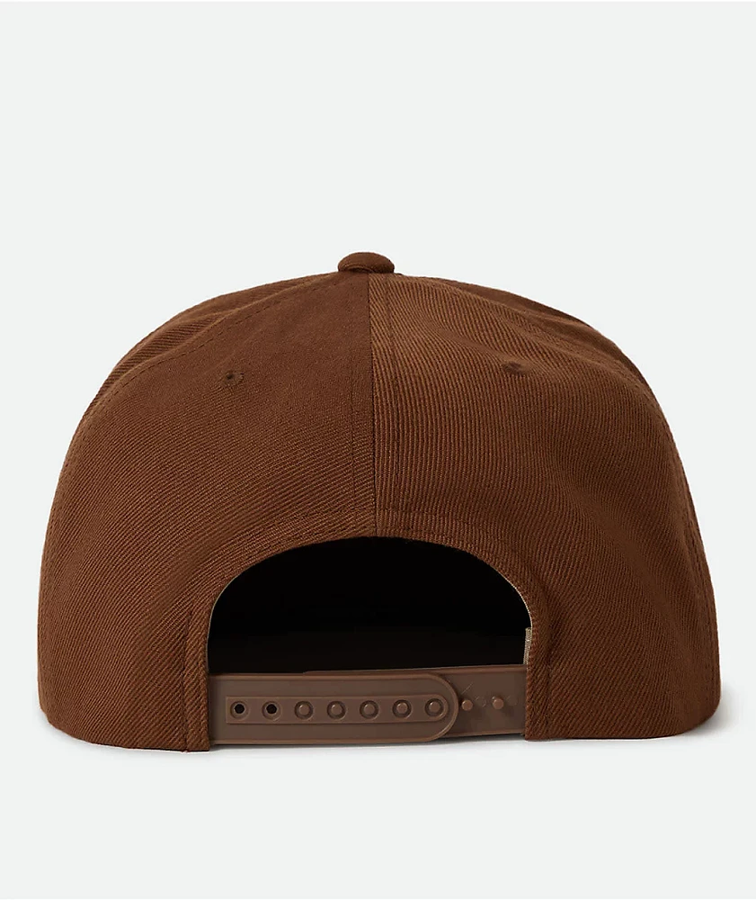 Brixton Oath III Coffee Snapback Hat