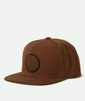 Brixton Oath III Coffee Snapback Hat