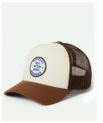 Brixton Out After Dark Brown Trucker Hat