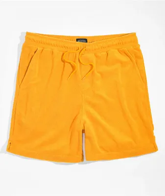 Brixton Pacific Reserve Orange Terry Cloth Shorts