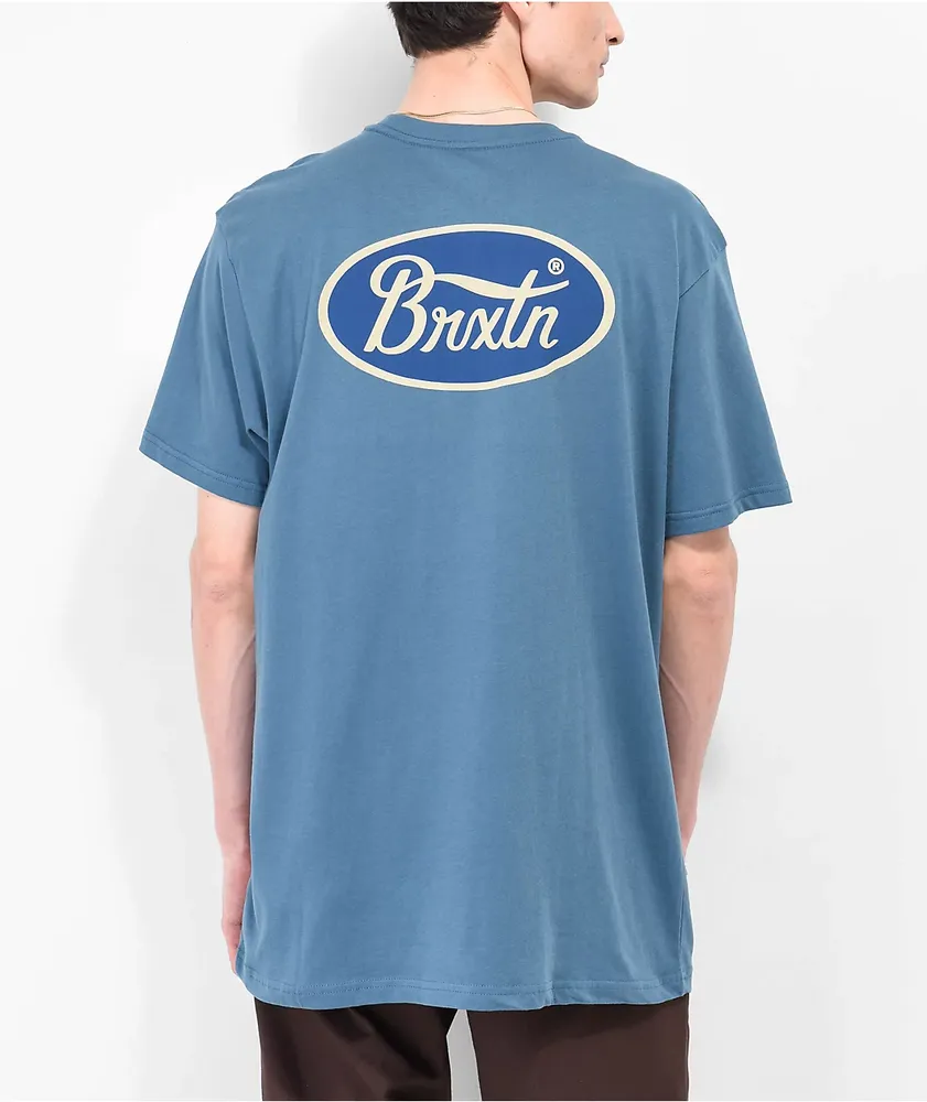 Brixton Parsons Blue T-Shirt