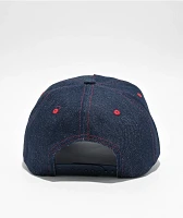 Brixton Parsons Netplus Blue Denim Snapback Hat