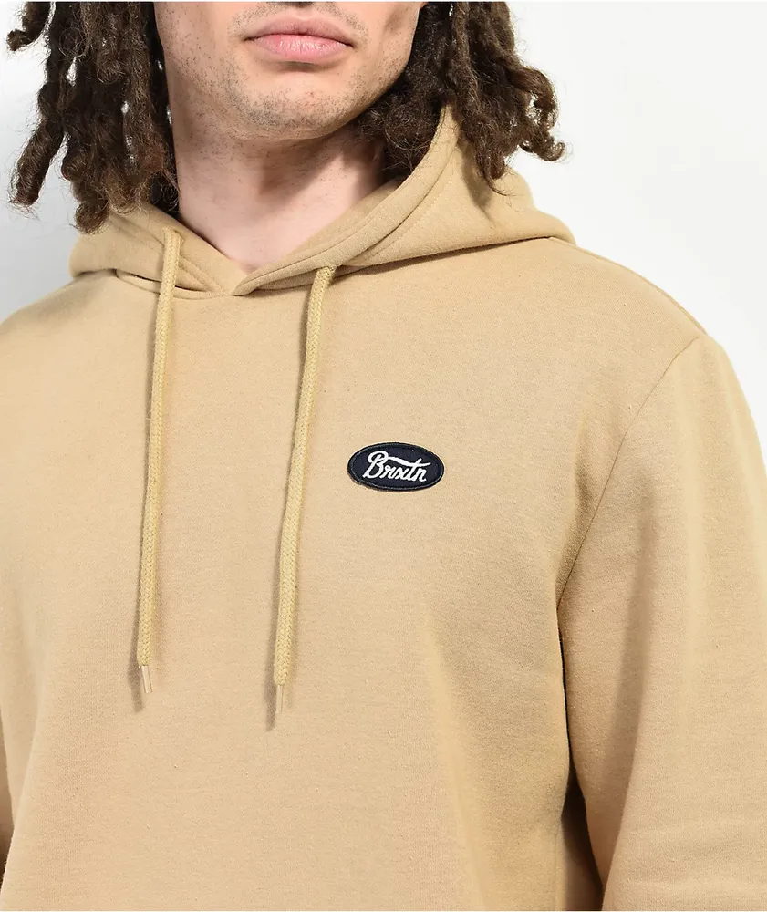 Brixton Parsons Patch Sand Hoodie