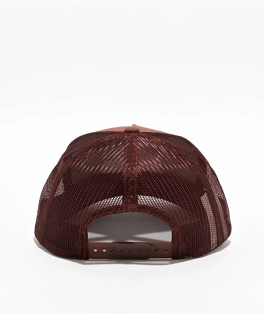 Brixton Postal Netplus Brown Trucker Hat