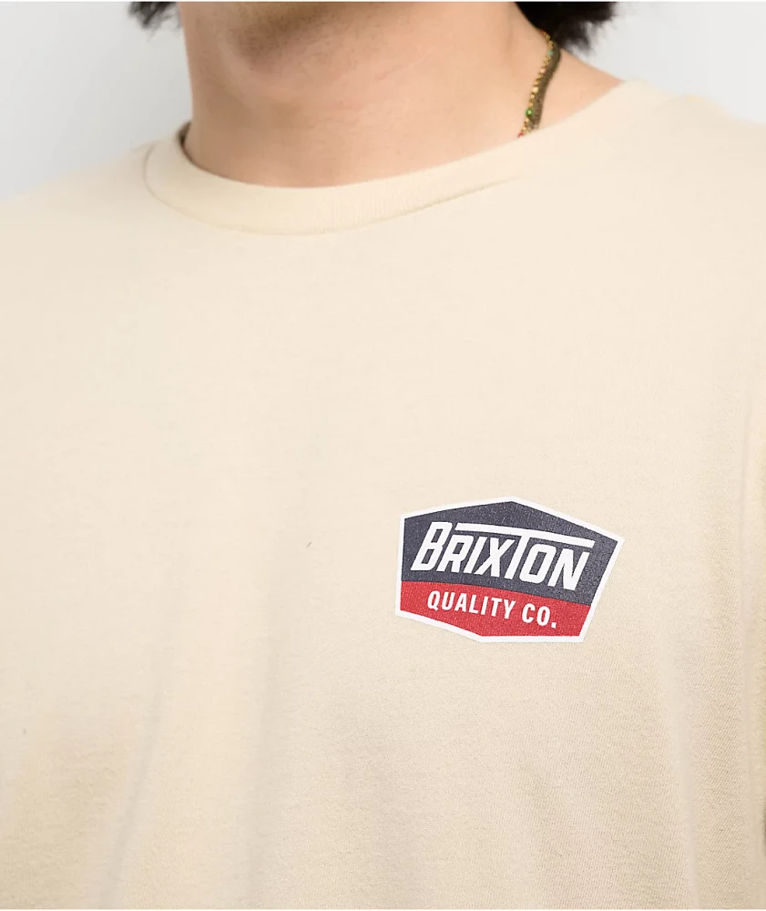 Brixton Regal Cream T-Shirt