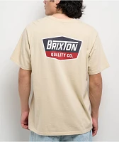 Brixton Regal Cream T-Shirt