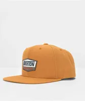 Brixton Regal Golden Brown Snapback Hat