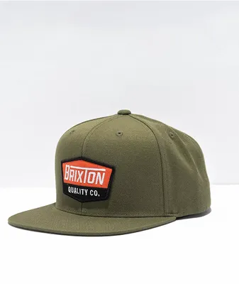 Brixton Regal Olive Green Snapback Hat