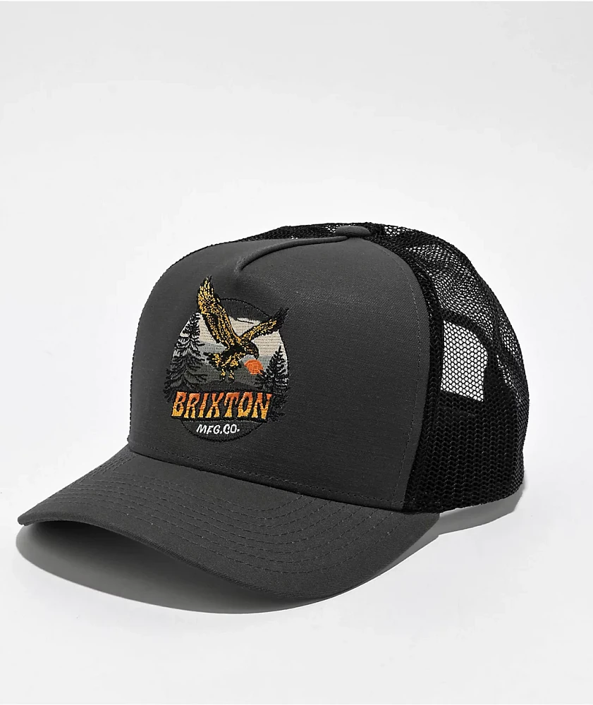 Brixton Ridgewood Netplus Charcoal & Black Trucker Hat