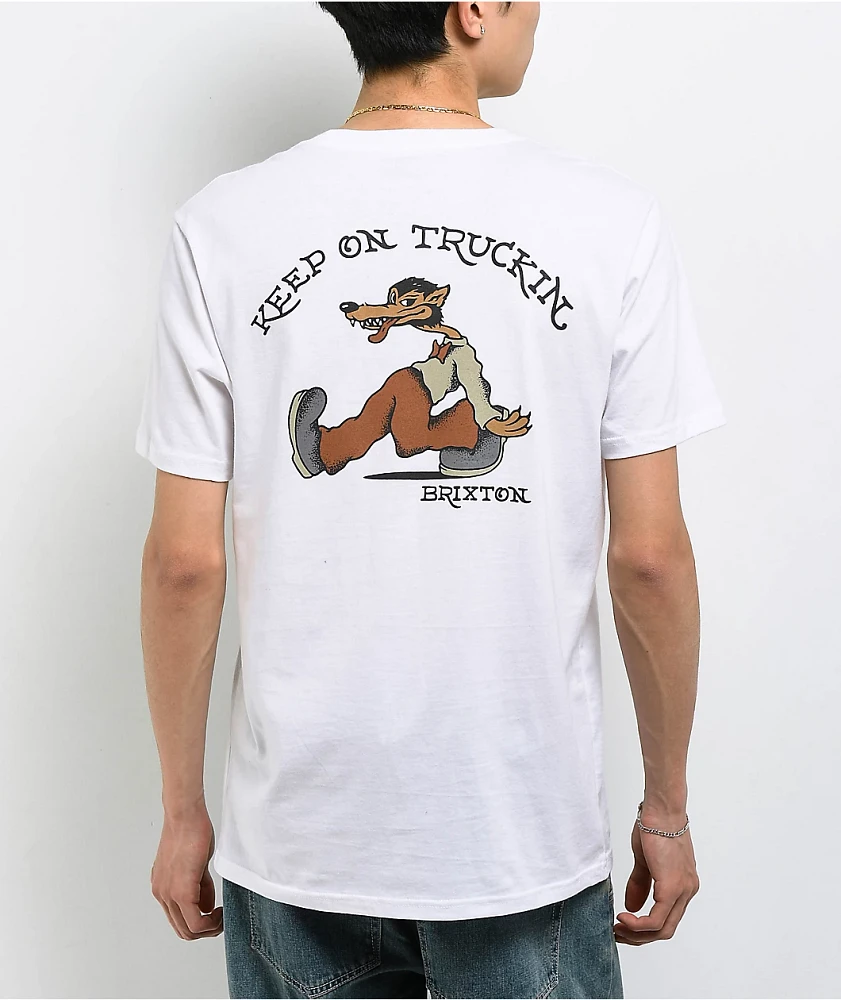 Brixton Stride White T-Shirt