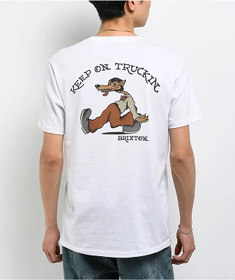 Brixton Stride White T-Shirt