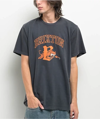 Brixton Tiger Washed Black T-Shirt