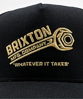 Brixton Wrench Netplus Black Trucker Hat