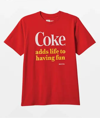 Brixton x Coca-Cola Having Fun Red T-Shirt