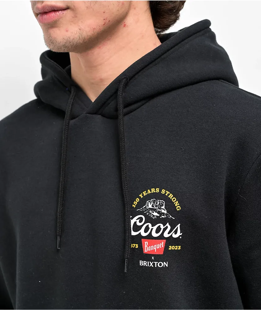 Brixton x Coors 150 Arch Black Hoodie