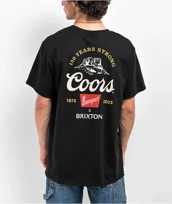 Brixton x Coors 150 Black T-Shirt