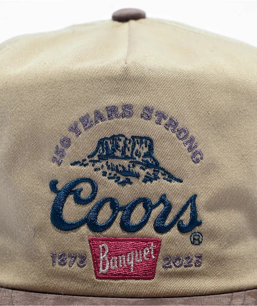 Brixton x Coors 150th Anniversary Arch Profile Canvas Brown Snapback Hat
