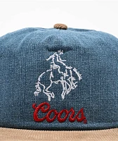 Brixton x Coors Colt Blue & Tan Snapback Hat