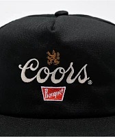 Brixton x Coors Griffen Black Snapback Hat