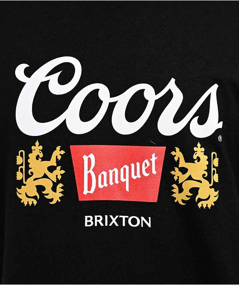 Brixton x Coors Griffin Black T-Shirt