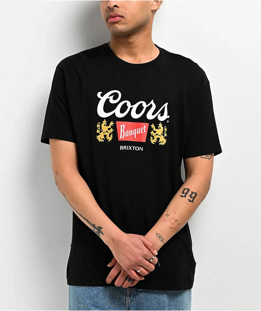 Brixton x Coors Griffin Black T-Shirt