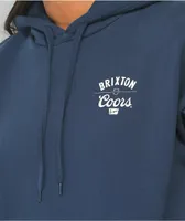 Brixton x Coors Labor Navy Hoodie