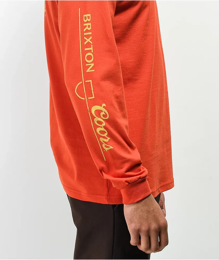 Brixton x Coors Labor Red Long Sleeve T-Shirt