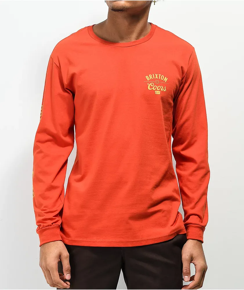 Brixton x Coors Labor Red Long Sleeve T-Shirt