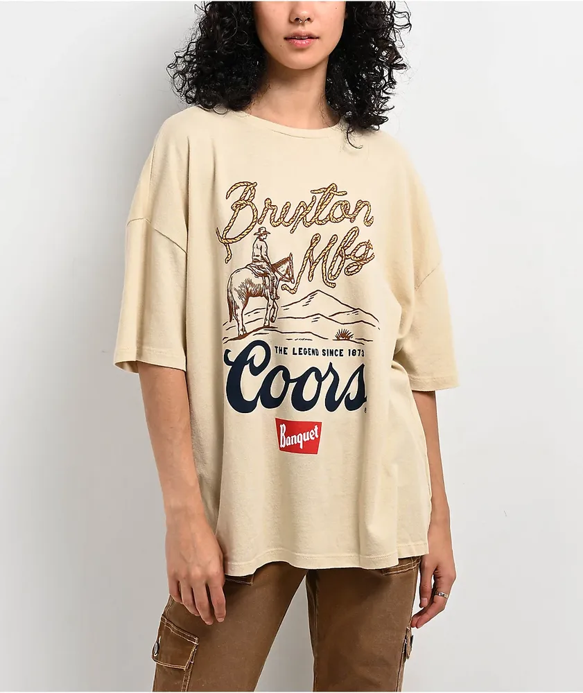 Brixton x Coors Legends Khaki T-Shirt