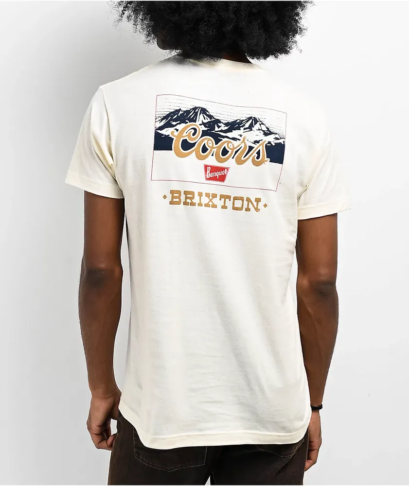 Brixton x Coors Mirror Natural T-Shirt