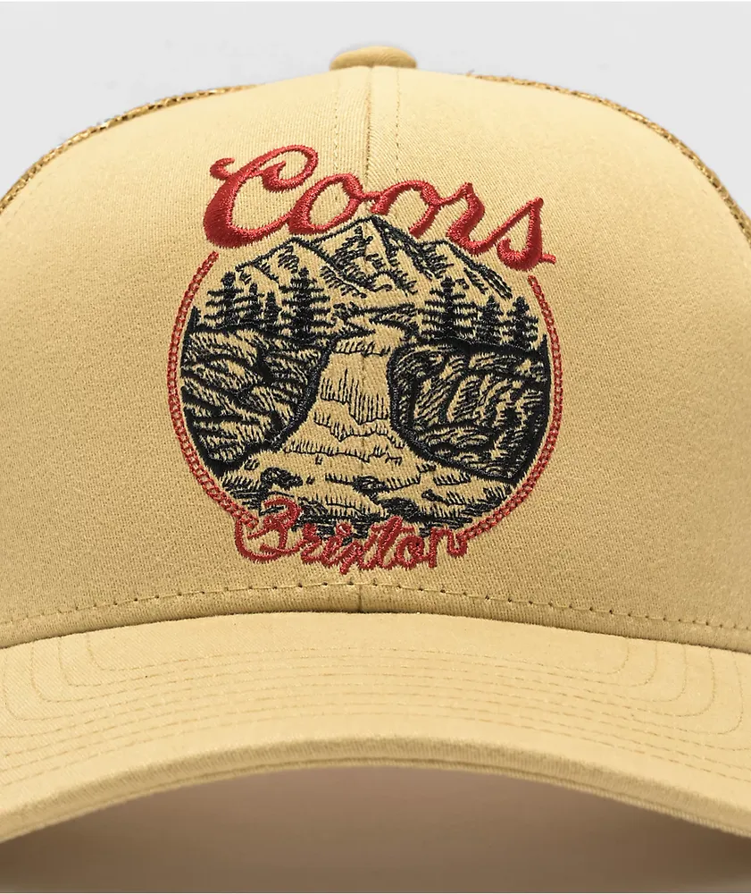 Brixton x Coors Rocky Buff Yellow Snapback Hat