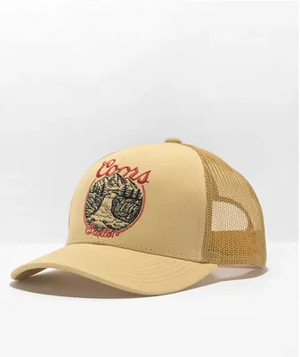 Brixton x Coors Rocky Buff Yellow Snapback Hat