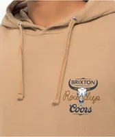 Brixton x Coors Round Up Tan Hoodie