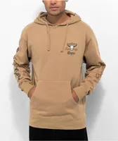 Brixton x Coors Round Up Tan Hoodie