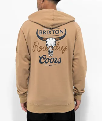 Brixton x Coors Round Up Tan Hoodie