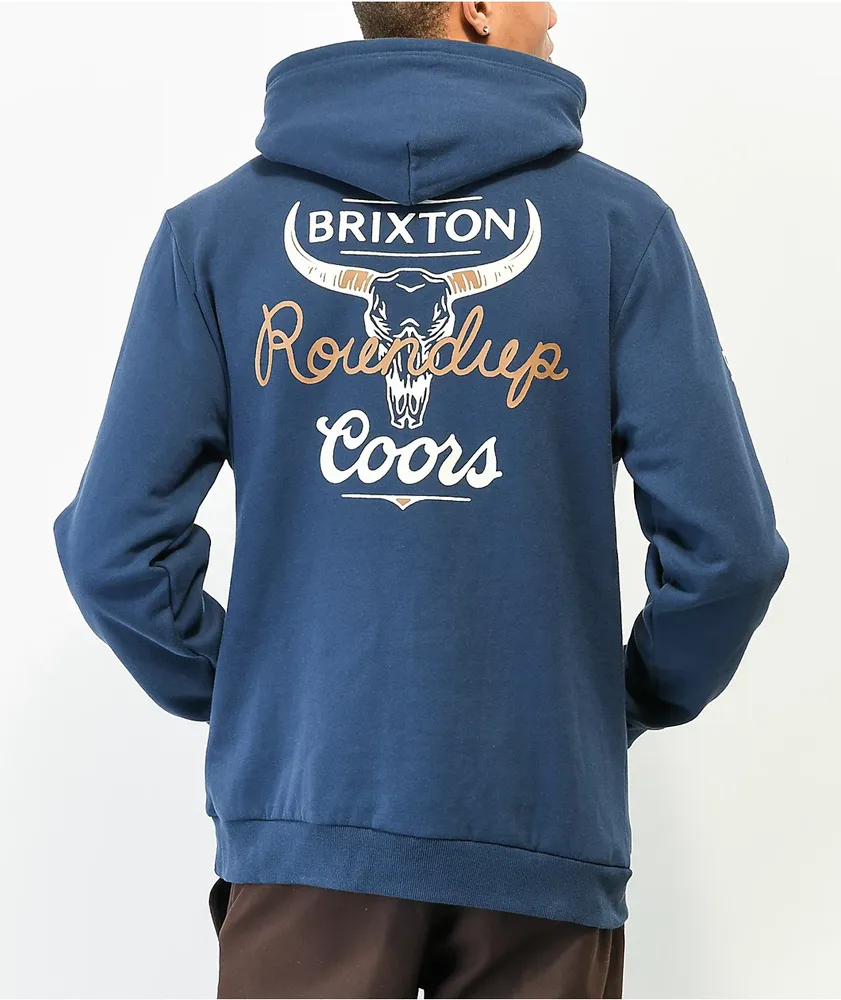 Brixton x Coors Roundup Navy Hoodie