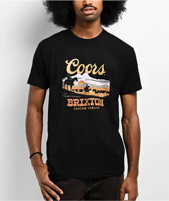 Brixton x Coors Sunset Black T-Shirt