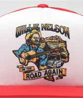 Brixton x Willie Nelson Road Again Red & White Trucker Hat