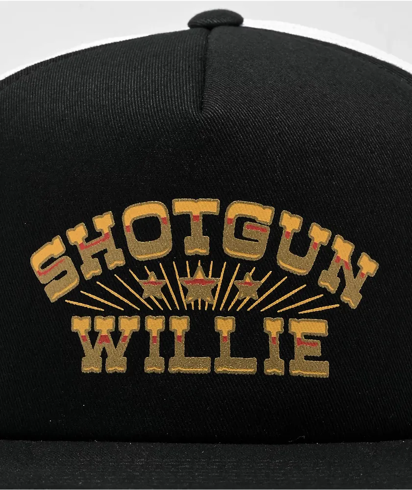 Brixton x Willie Nelson Shotgun Black & White Trucker Hat