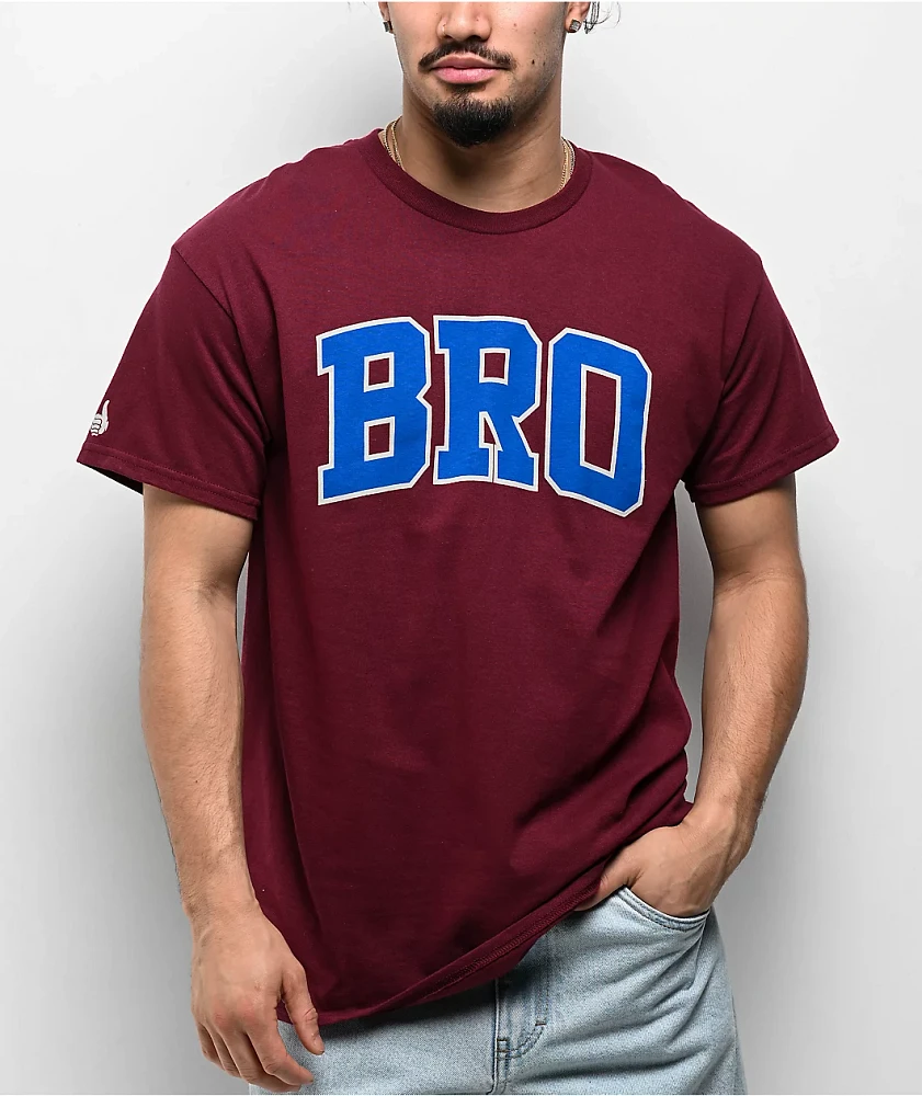 Bro Style Bro Maroon T-Shirt