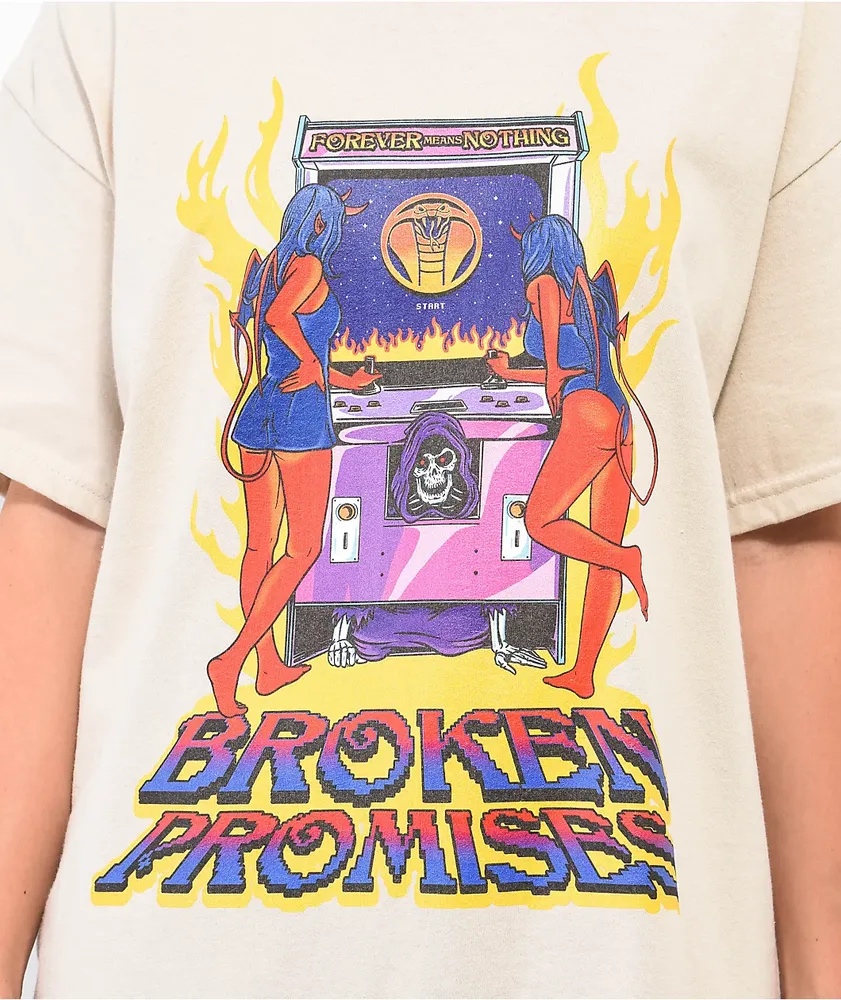 Broken Promises 2 Player Natural T-Shirt