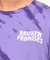 Broken Promises 2 Wired Purple Tie Dye Long Sleeve T-Shirt