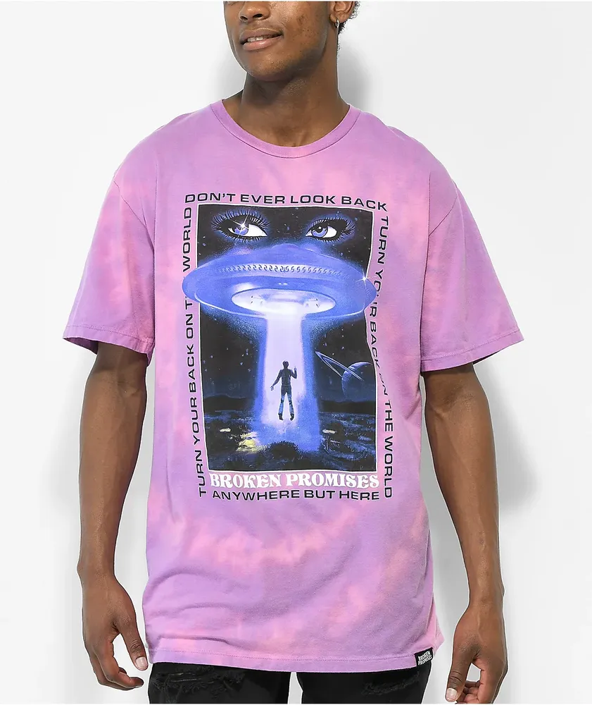 Broken Promises Abduction Purple Dye T-Shirt