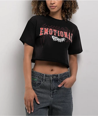 Broken Promises Afterworld Black Wash Crop T-Shirt