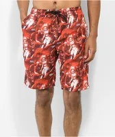 Broken Promises Anywhere But Here Red Board Shorts