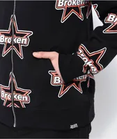 Broken Promises Astral Black Zip Hoodie