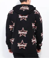 Broken Promises Astral Black Zip Hoodie