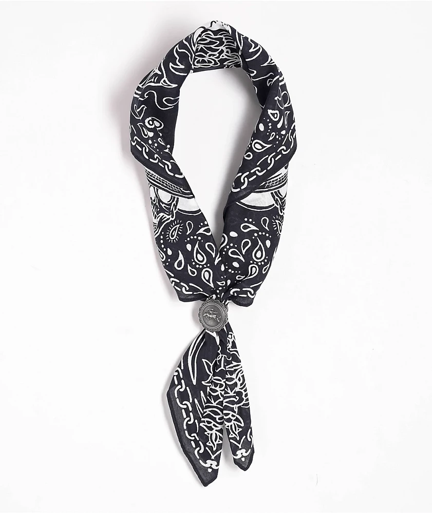 Broken Promises Bandit Black Bandana Necklace