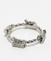 Broken Promises Barbed Wire Silver Ring