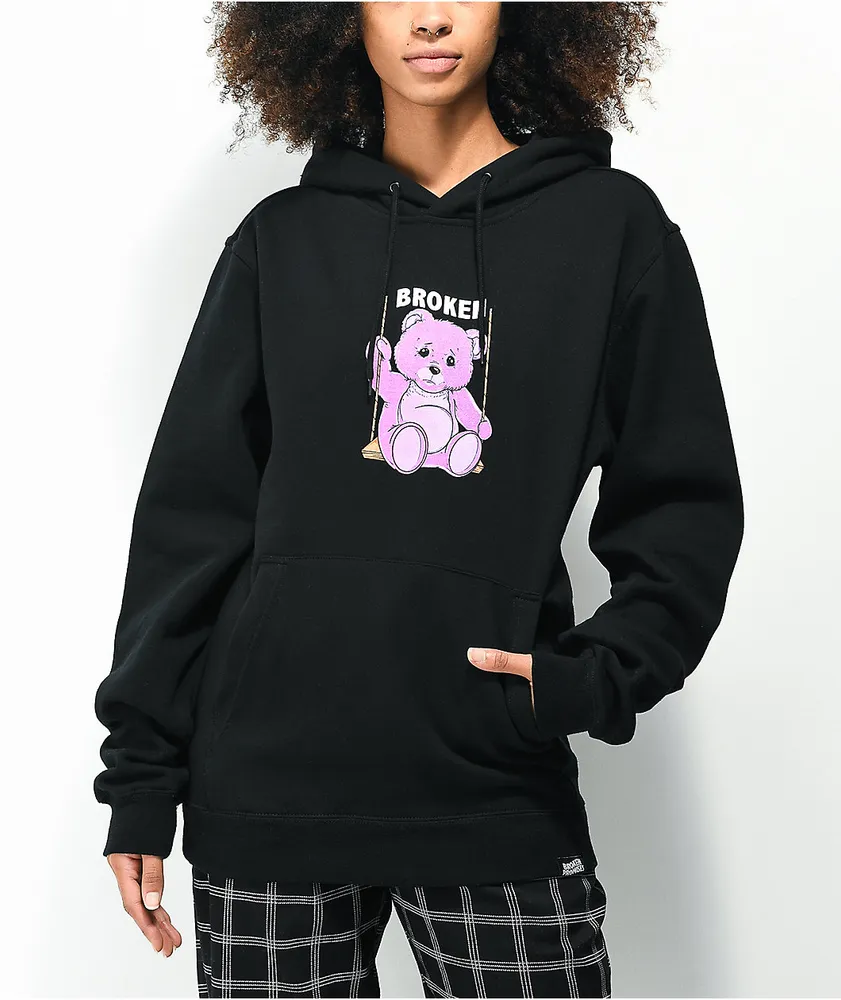 Broken Promises Bear Guide Black Hoodie